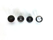 Custom Snap Buttons 4 Parts Metal With Logo Black Ancient Silver