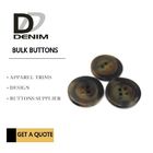 Customised Unique Polyester Replacement Buttons For Coats Clothing With 4 Holes