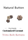 Fancy 2 Hole Natural Coconut Buttons Size For Sweaters & Casual Shirts