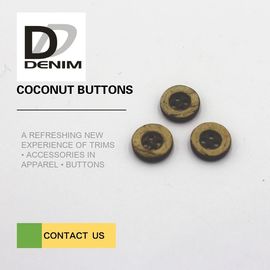 16L 4 Holes Coconut Buttons For Clothing Large Size With Edge